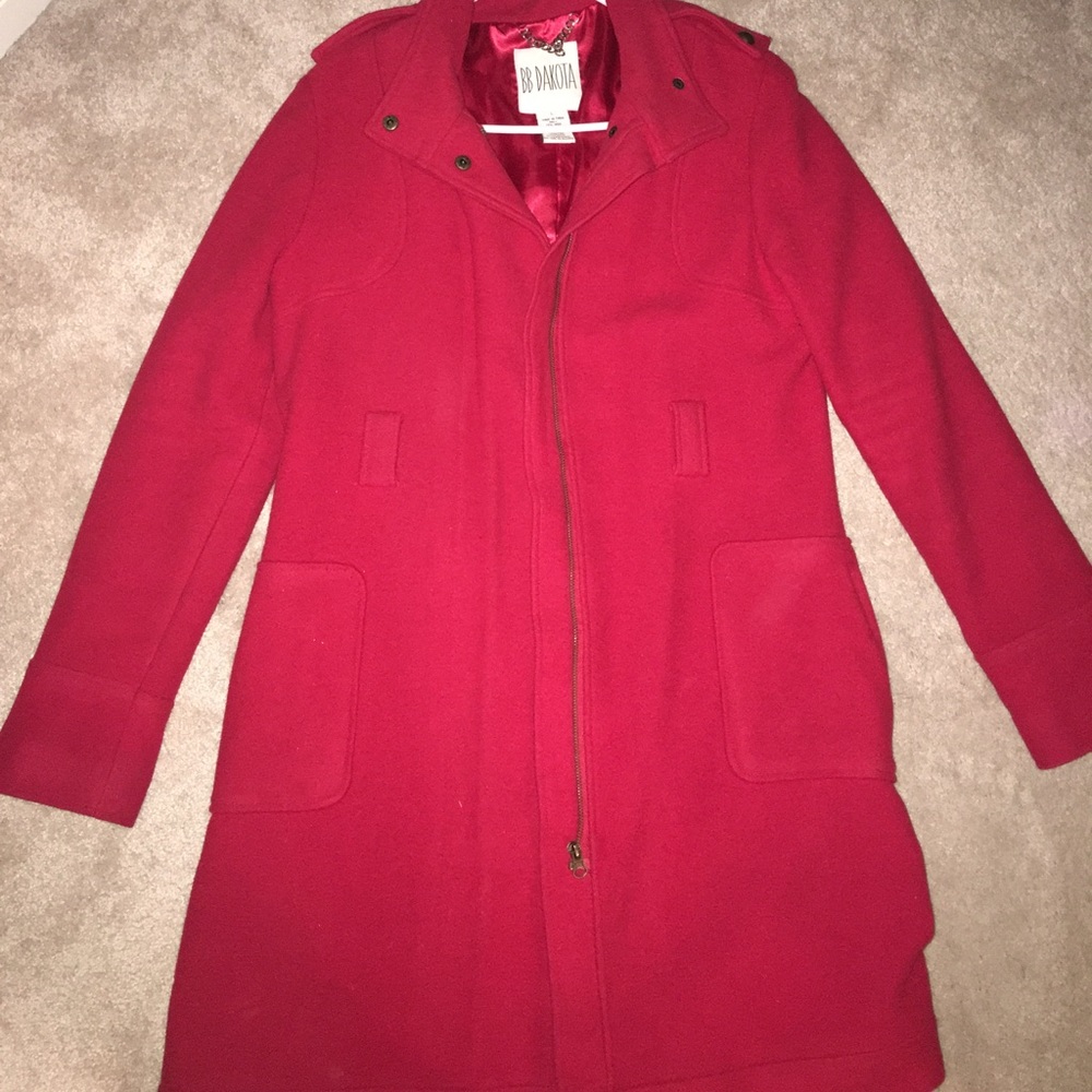 Red Pea Coat